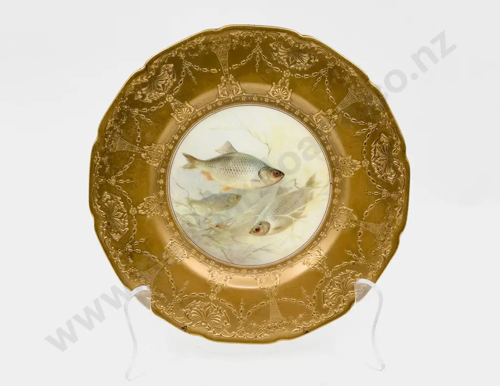Royal Doulton Hand Painted Hancock Cabinet Plate Image 1++