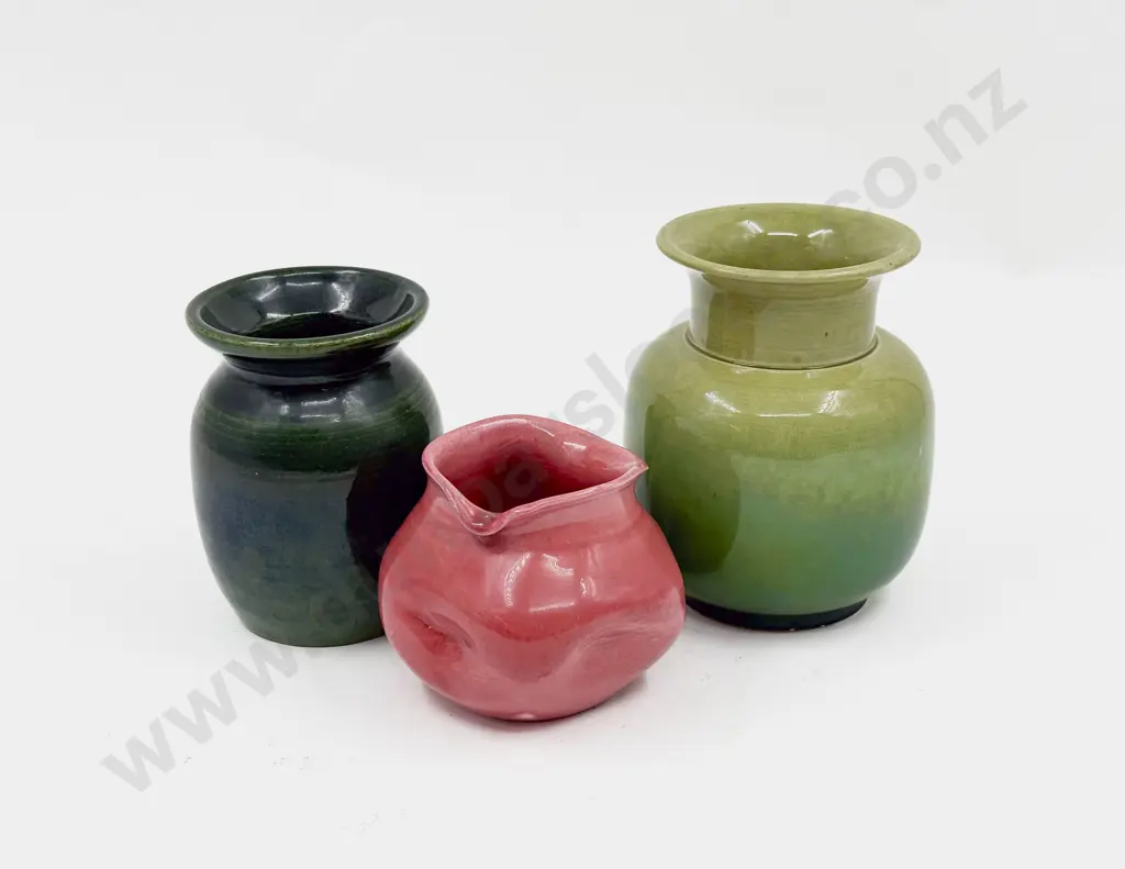 Three Early C20th Studio Pottery Pots Image 1++