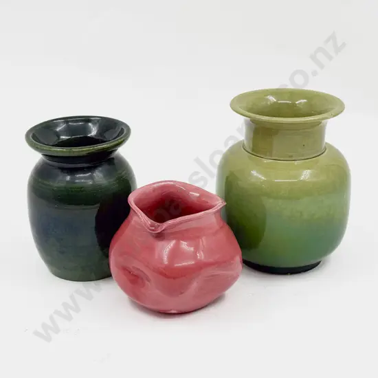 Three Early C20th Studio Pottery Pots