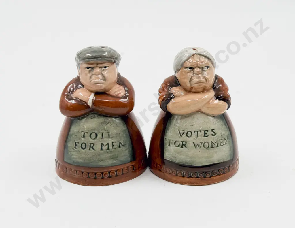 Pair Royal Doulton Character Pepper & Salts Image 1++