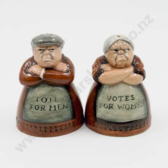 Pair Royal Doulton Character Pepper & Salts