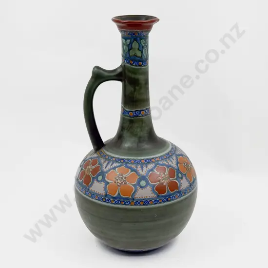 Early C20th Gouda Holland MVH ROBA 907 Ewer