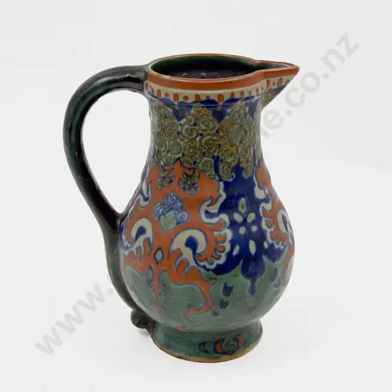 Early C20th Gouda Holland WESTLAND 1723 Ewer