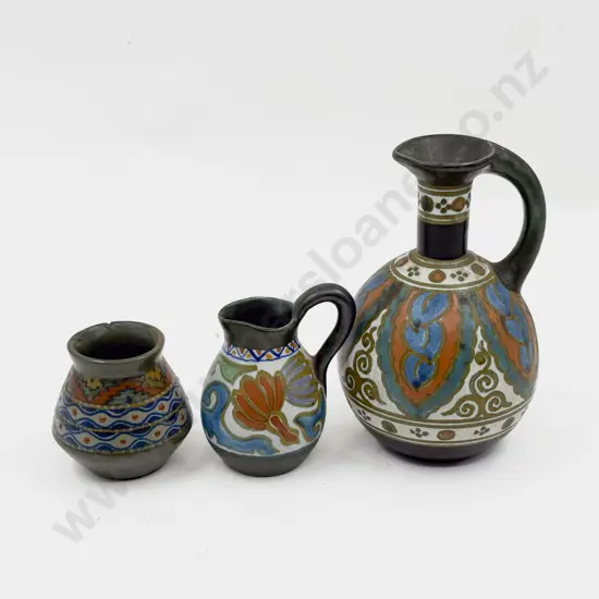 Three Early C20th Gouda Pieces