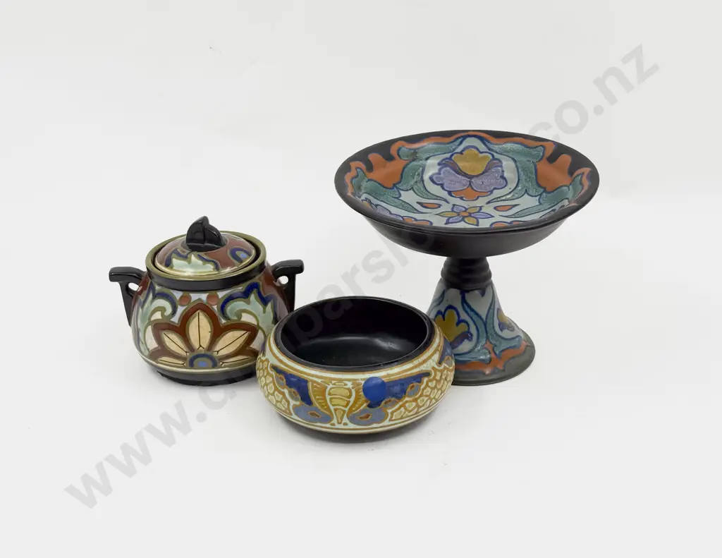 Early C20th Gouda Holland Adzar 254 Tazza Image 1++