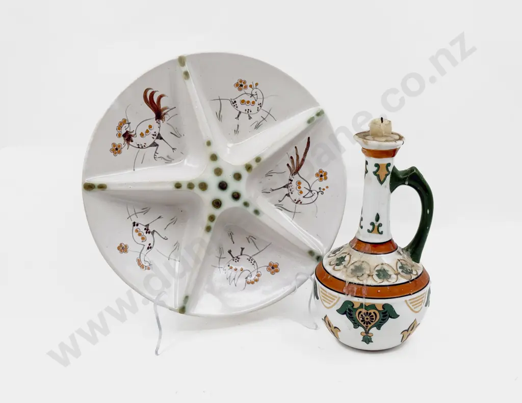 Buchanan Portobello Stoneware Serving Platter With Other China Ewer Image 1++