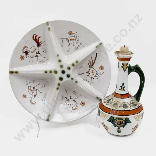 Buchanan Portobello Stoneware Serving Platter With Other China Ewer