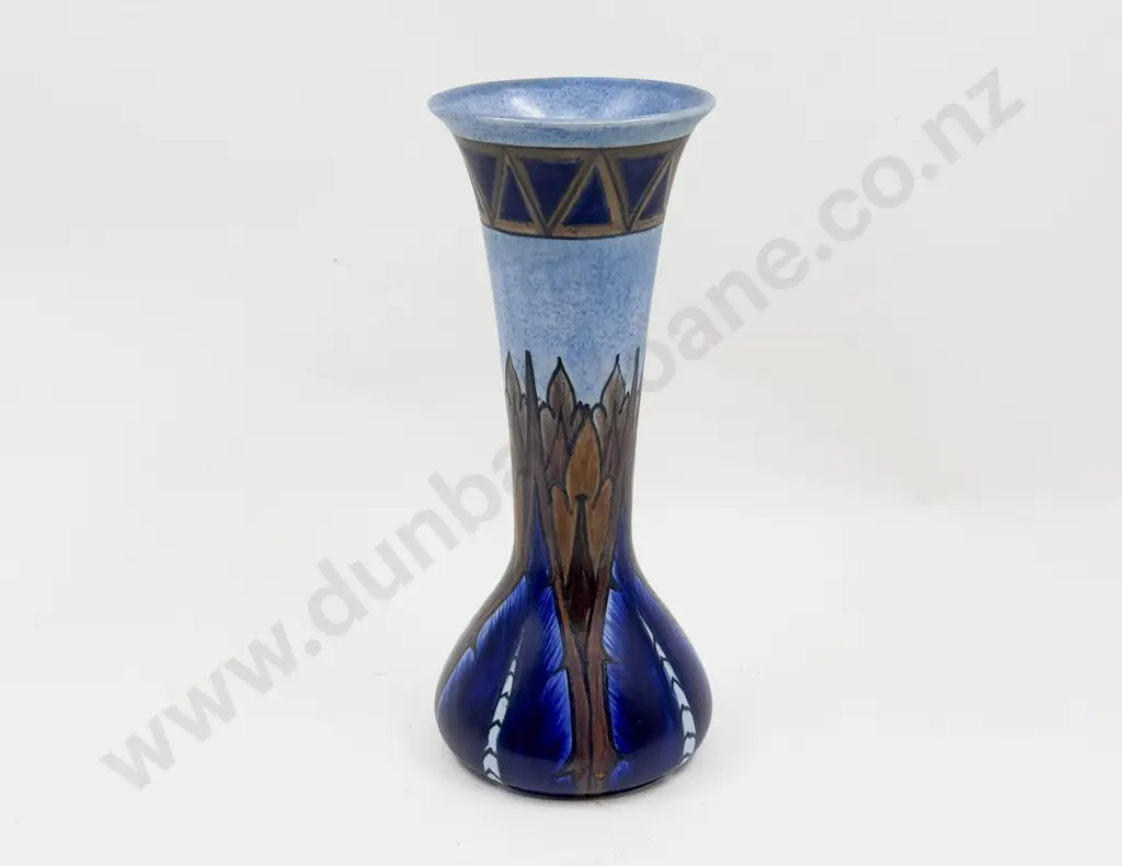 Tunstall Chameleon Ware Hand Painted Long Stemmed Vase Image 1++