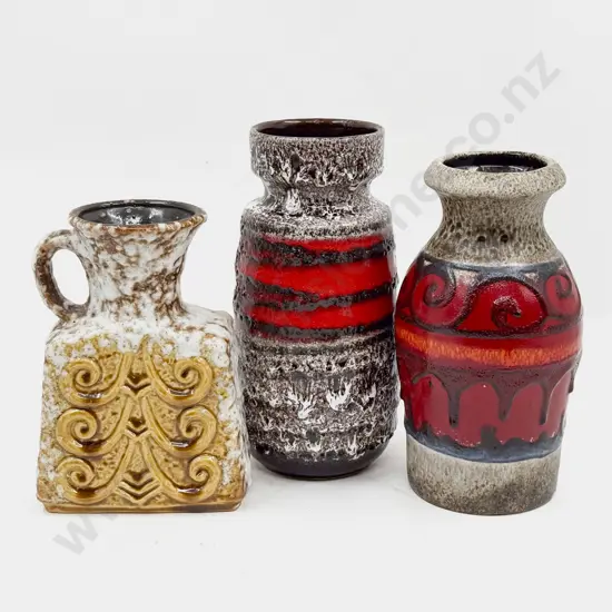 Three Mid C20th German Vases