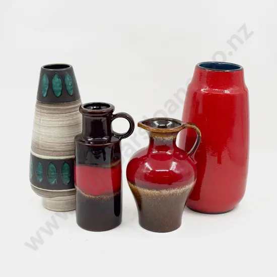 Four Mid C20th German Vases