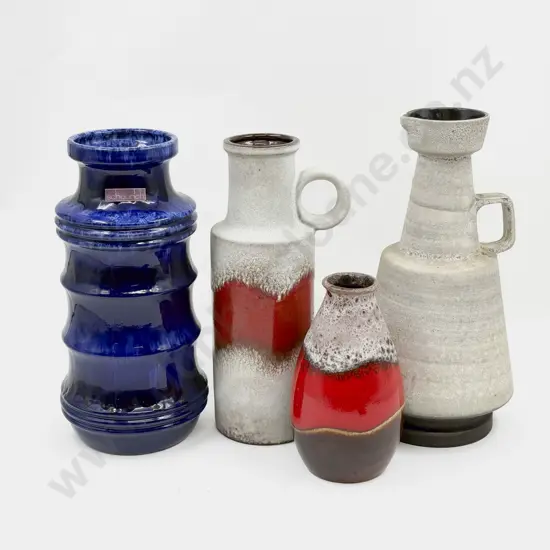Four Mid C20th German Vases