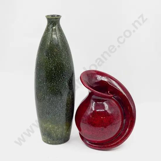 Large German Bottle Vase & Other