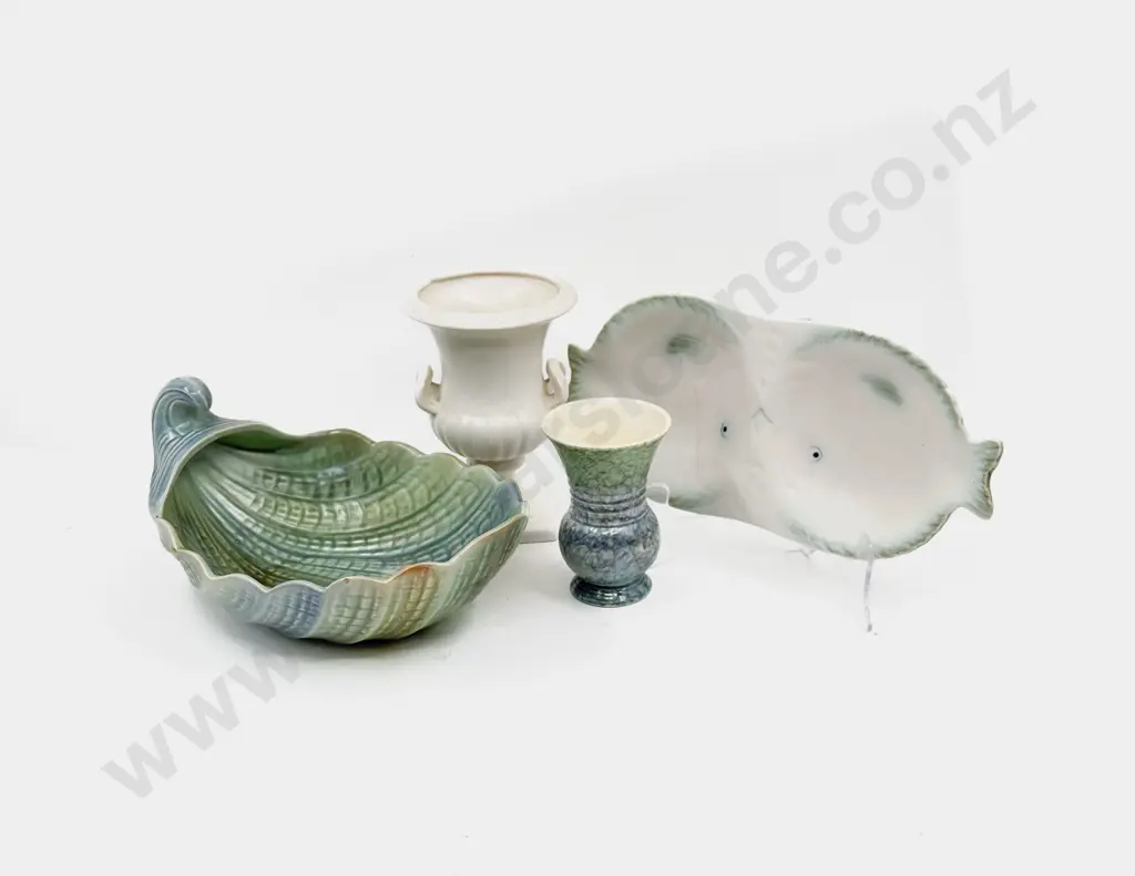 Shorter & Sons Fish Dish Scallop Bowl Urn & Sylvac Vase Image 1++