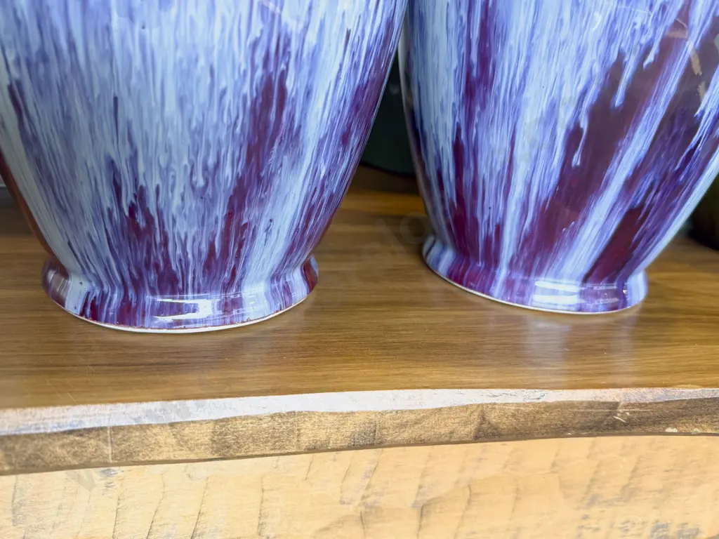 Pair Chinese Sang De Boeuf Mantel Vases Image 1++