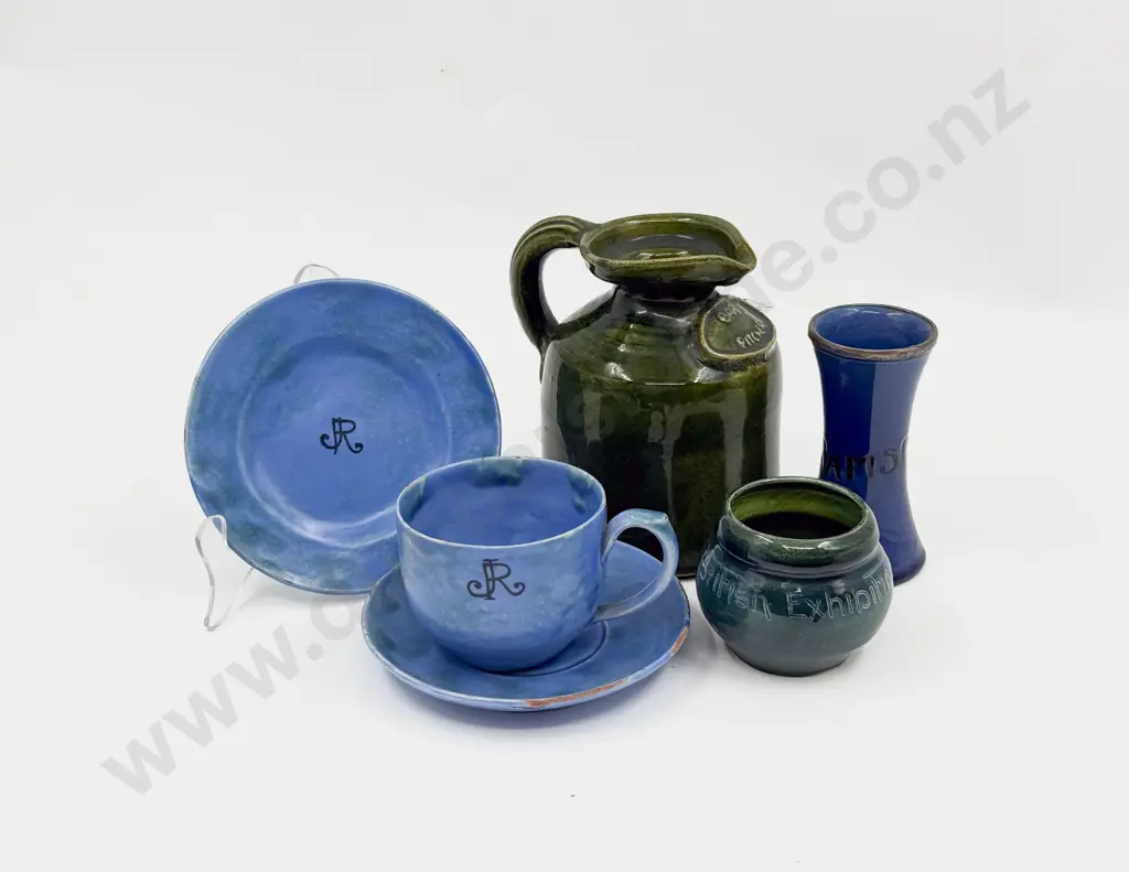 Five Pieces Brannum & Other Labelled Pottery Image 1++
