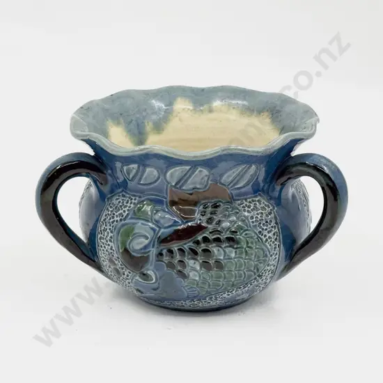 C H Brannum Barum 1903 Handled Fish Planter