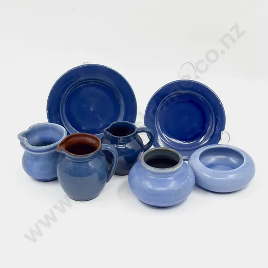 Seven Various Barum Small Pottery Pots