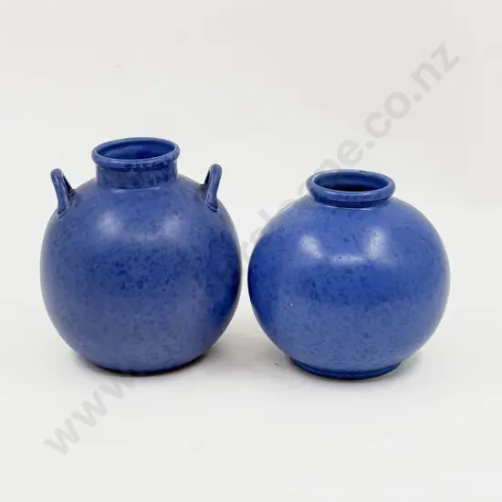 Two English Pottery Spherical Pots