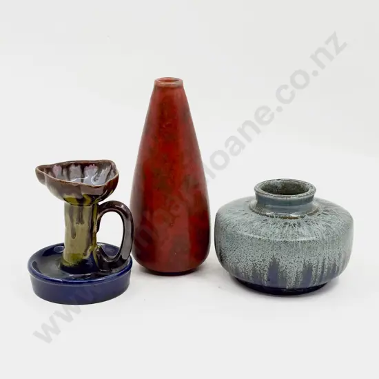 English Studio Three Pottery Pots