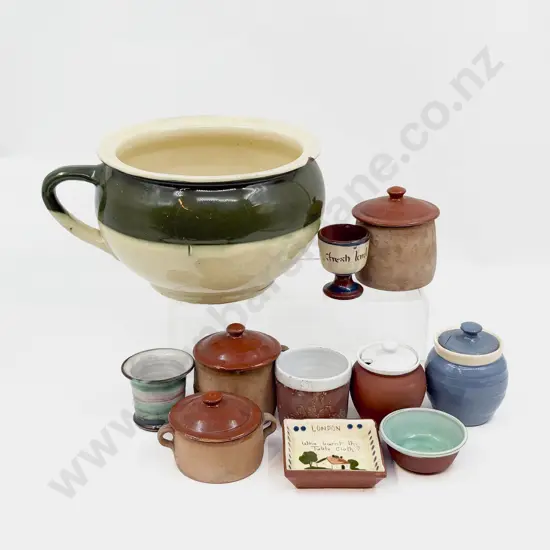 Brannum French & English Pottery Pots All With Faults