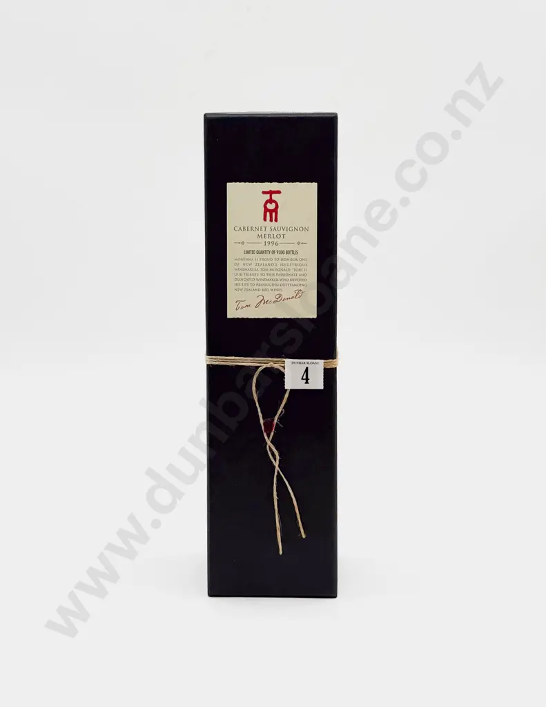 1 Bottle NZ 1996 Tom MacDonald Cabernet Sauvignon Merlot Image 1++