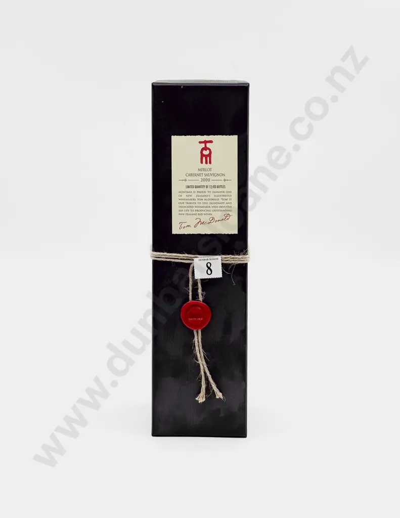1 Bottle NZ 2000 Tom MacDonald Merlot Cabernet Sauvignon Image 1++
