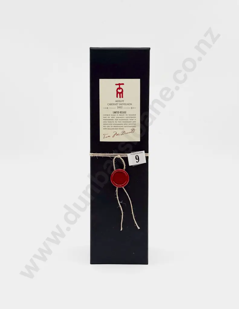 1 Bottle NZ 2002 Tom MacDonald Merlot Cabernet Sauvignon Image 1++