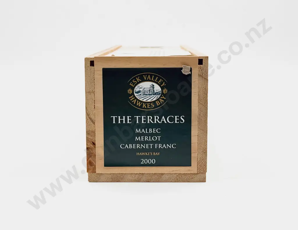 1 Bottle NZ 2000 Esk Valley The Terraces Malbec Merlot Cabernet Franc Image 1++