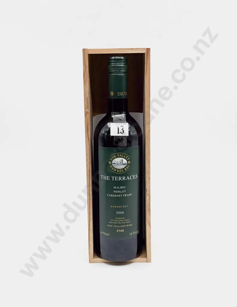 1 Bottle NZ 2004 Esk Valley The Terraces Malbec Merlot Cabernet Franc Image 1++