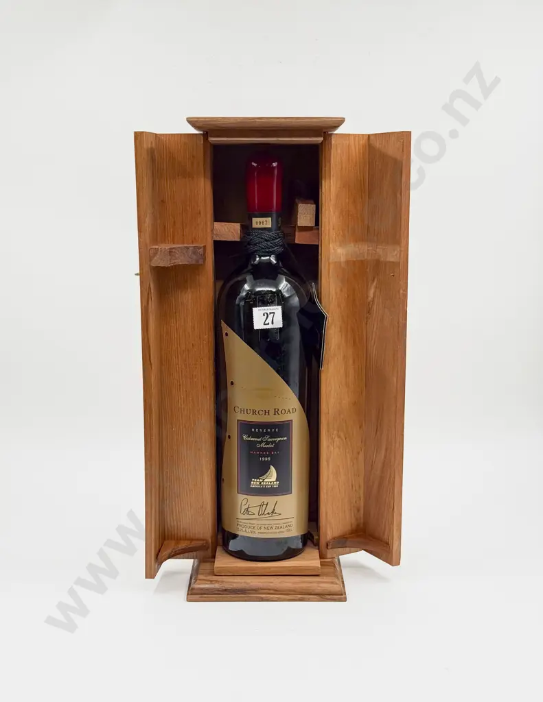 1 Bottle NZ 1995 Church Road Reserve Cabernet Sauvignon Merlot 1.5l Image 1++