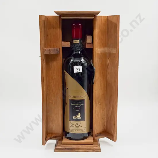 1 Bottle NZ 1995 Church Road Reserve Cabernet Sauvignon Merlot 1.5l