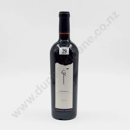 1 Bottle NZ 2010 Craggy Range "Sophia" Gimblett Gravels