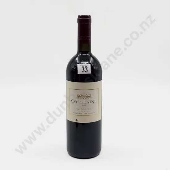 1 Bottle NZ 2009 Te Mata Coleraine
