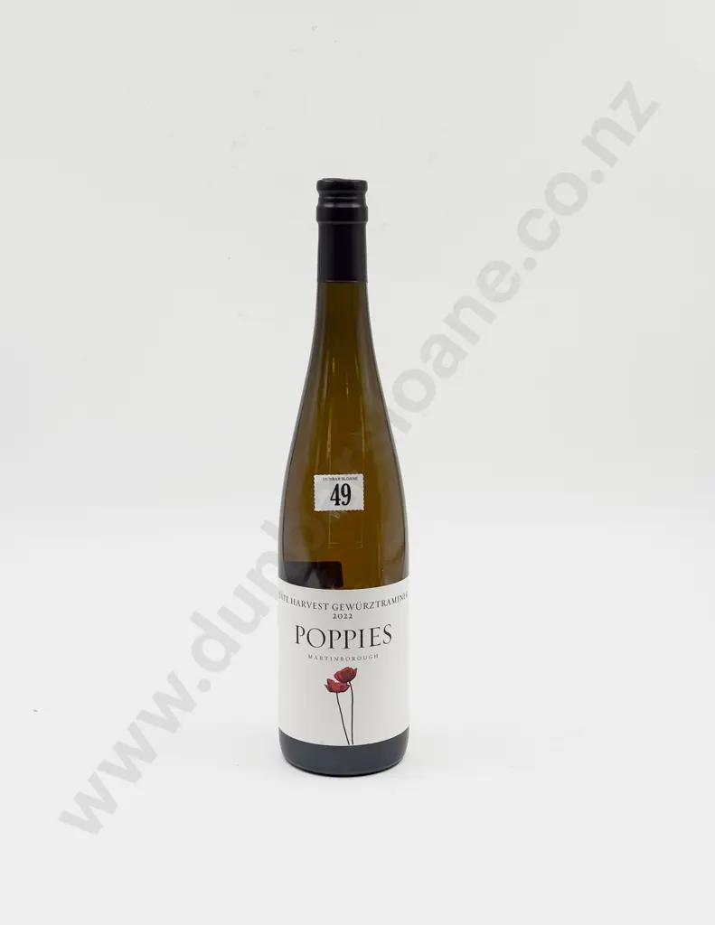 1 bottle NZ 2022 Poppies Martinborogh Late Harvest Gewürztraminer 750ml Image 1++