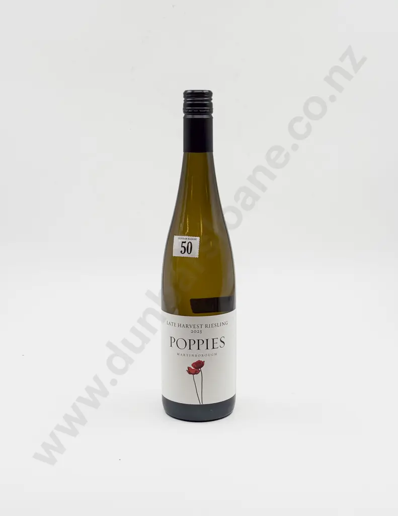 1 bottle NZ 2023 Poppies Martinborough Late Harvest Riesling 750ml Image 1++