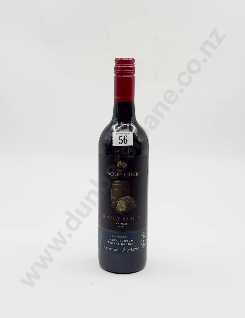 1 bottle Aust 2021 Jacobs Creek Double Barrel Shiraz aged in special scotch whisky barrels Image 1++