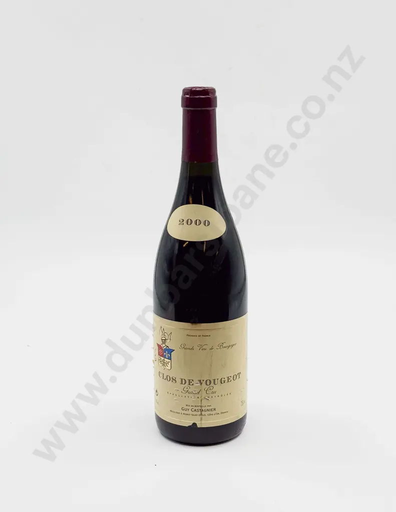 1 Bottle French 2000 Clos de Vougeot Grand Cru Guy Castagnier Image 1++
