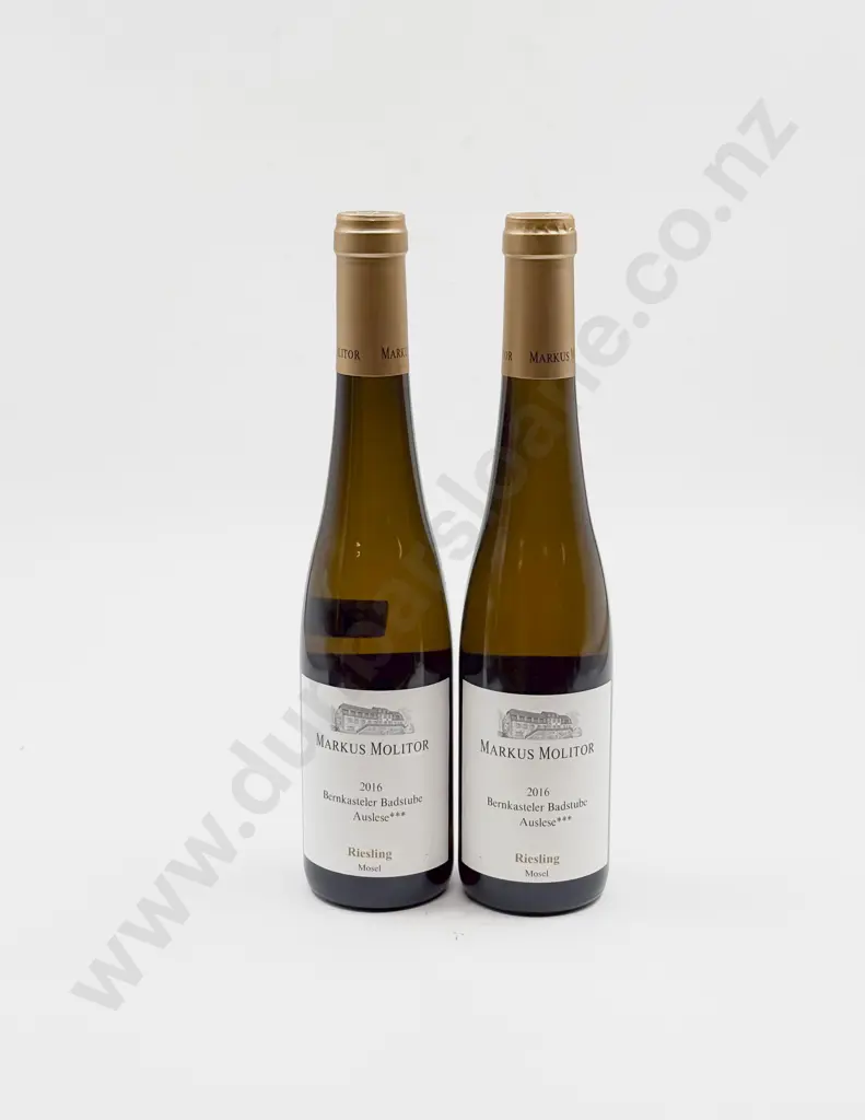 2 bottles German 2016 Markus Molitor Erdener Treppchen Auslese Gold Kap “2 star” Riesling Mosel Image 1++