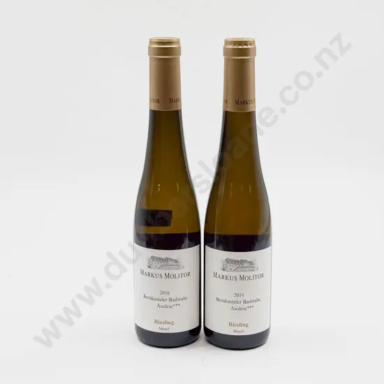 2 bottles German 2016 Markus Molitor Erdener Treppchen Auslese Gold Kap “2 star” Riesling Mosel