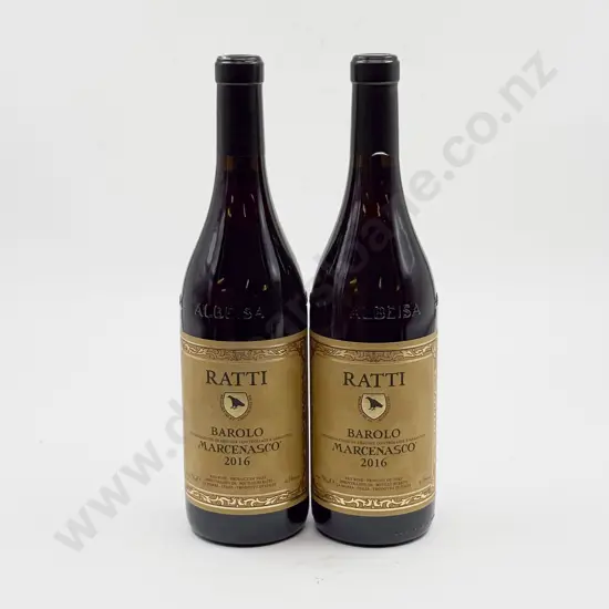 2 bottles Italian 2016 Renato Ratti Barolo “MARCENASCO”