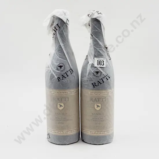 2 bottles Italian 2016 Renato Ratti Barolo “ROCCHE dell”ANNUNZIATA