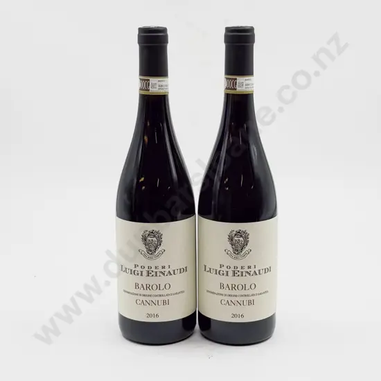 2 bottles Italian 2016 Poderi Luigi Einaudi Barolo “CANNUBI”