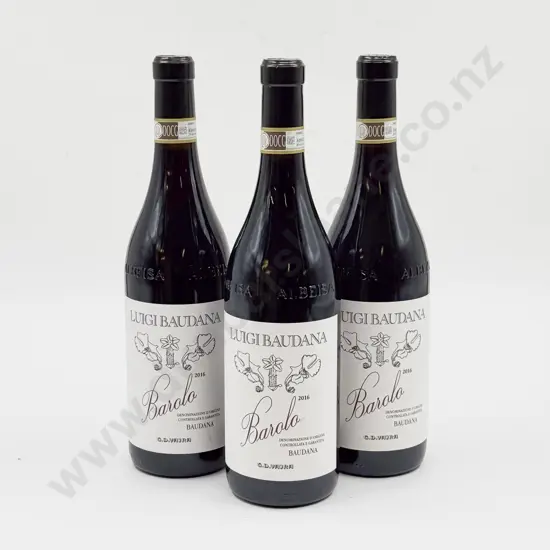 3 bottles Italian 2016 G D Vajra Luigi Baudana Barolo “BAUDANA”