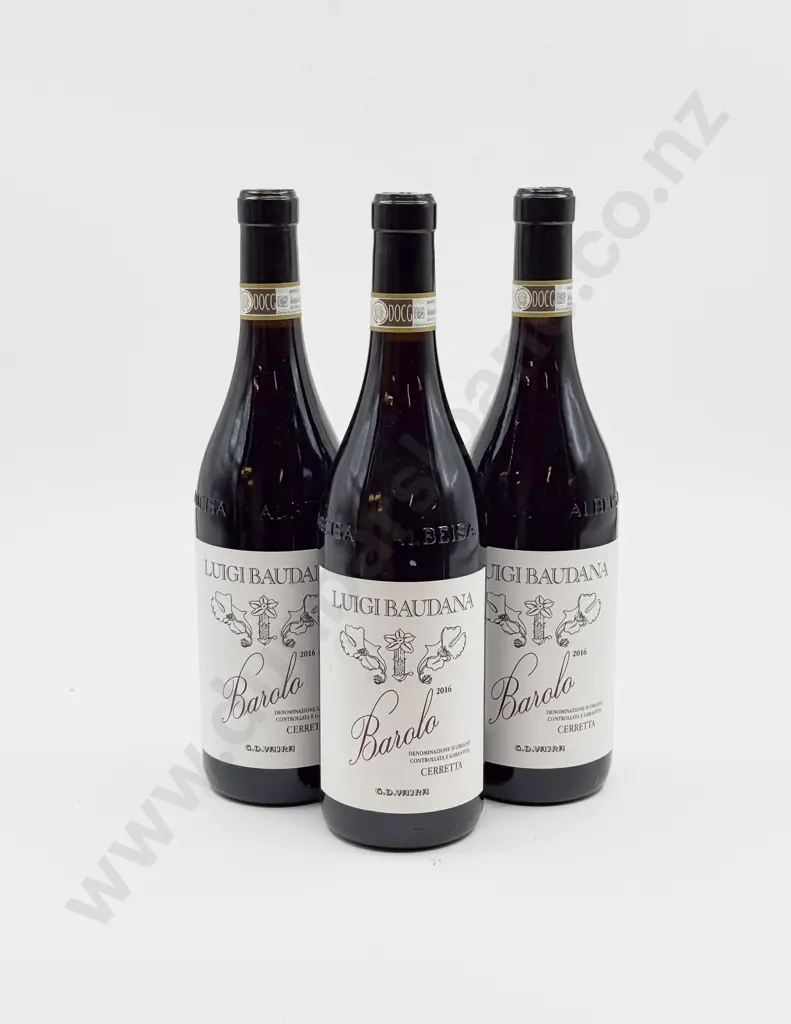 3 bottles Italian 2016 G D Vajra Luigi Baudana Barolo “CERRETTA” Image 1++