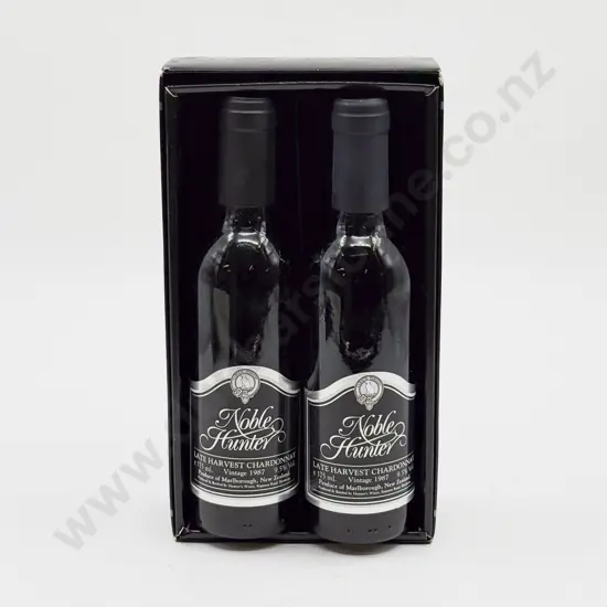 2 Bottles NZ 1987 Noble Hunter Late Harvest Chardonnay 375ml
