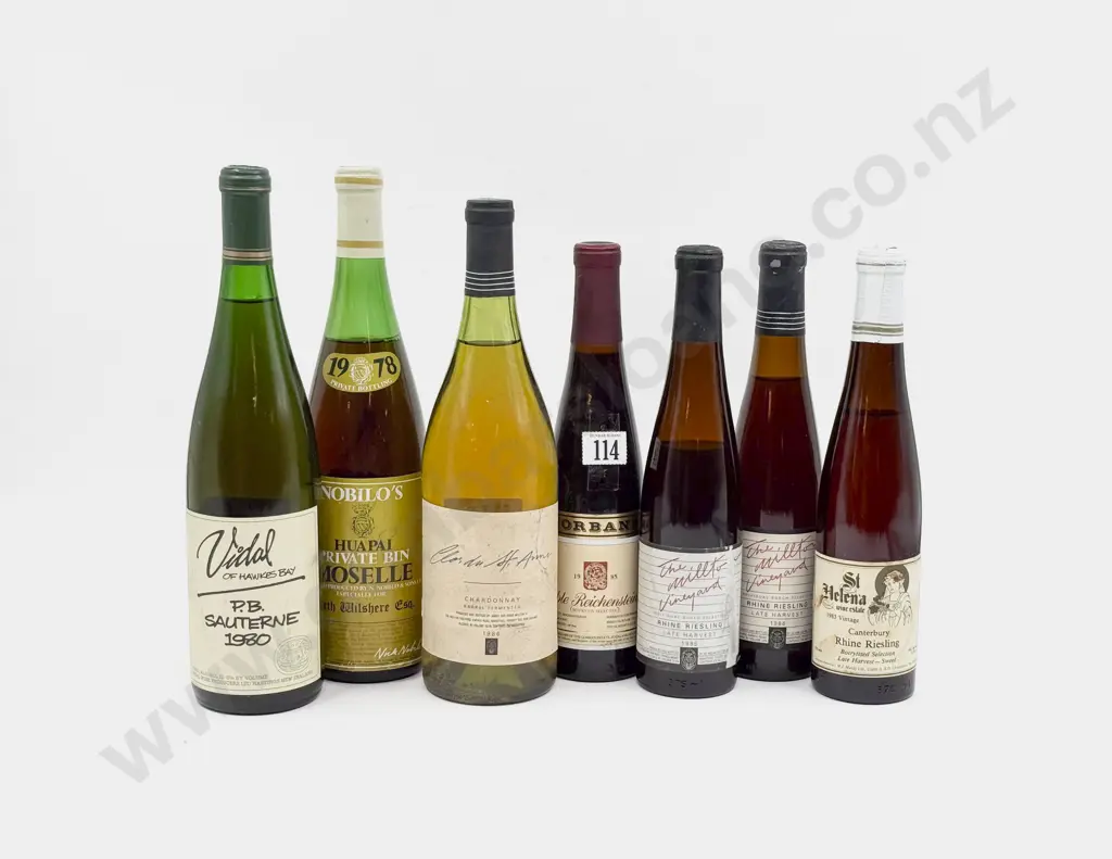 7 Assorted Bottles NZ Dessert Wines Image 1++