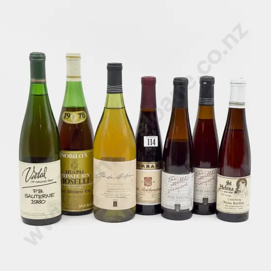 7 Assorted Bottles NZ Dessert Wines