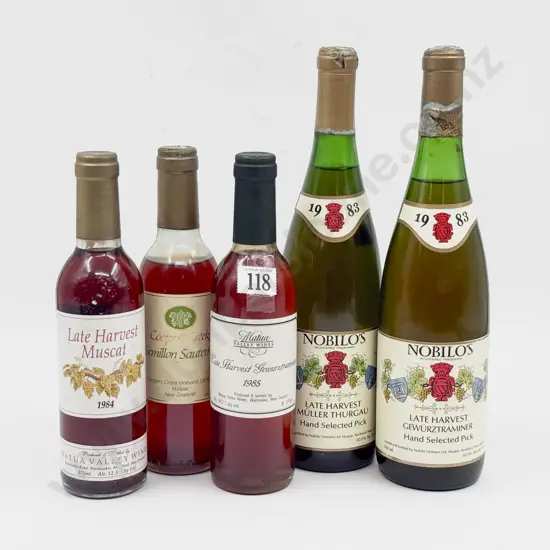 5 Assorted Bottles NZ Dessert Wine