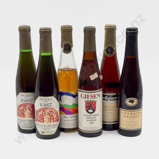 6 Assorted Bottles NZ Dessert Wine