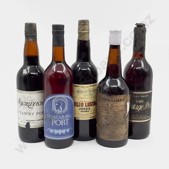 5 Assorted Bottles Port & Sherry